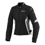 Blouson textile femme spidi flash tex lady noir / gris - xxs