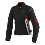 Blouson textile femme spidi flash tex lady noir / rouge - xxs