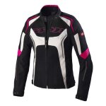 Blouson textile femme spidi tronik net lady noir / fushia - xs