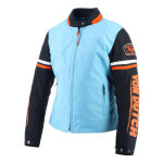 Blouson textile femme von dutch x helstons california girl bleu / noir -