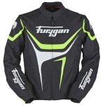 Blouson textile furygan oggy noir / blanc / jaune fluo - m