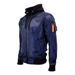 Blouson textile harisson bombers maverick bleu - xl
