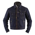 Blouson textile helstons cannonball raw bleu - 3xl