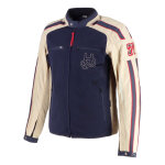 Blouson textile helstons club man air mesh bleu / beige - m