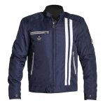Blouson textile helstons cobra bleu / blanc - s