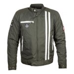 Blouson textile helstons cobra kaki / blanc - s