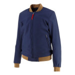Blouson textile helstons harry bleu / kraft - s