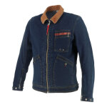 Blouson textile helstons james denim bleu dirty - s