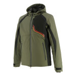 Blouson textile helstons jump kaki / noir - s