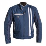 Blouson textile helstons shelby bleu / blanc - 4xl