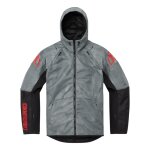 Blouson textile icon airform battlescar gris - s