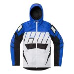 Blouson textile icon airform retro bleu / blanc - s
