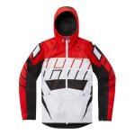 Blouson textile icon airform retro rouge / blanc - s