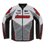 Blouson textile icon hooligan ultrabolt rouge / blanc / gris - s Blouson textile icon hooligan ultrabolt rouge / blanc / gris - s