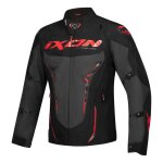 Blouson textile ixon roadstar noir / anthracite / rouge - l