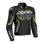 Blouson textile ixon sprinter sport noir / gris / jaune - s