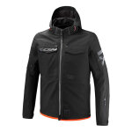 Blouson textile ixon square noir / rouge vif - 3xl