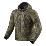 Blouson textile rev it flare 3 h2o camo / dark green - l
