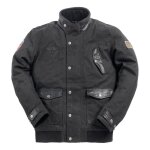 Blouson textile ride and sons runaway waxed noir - s