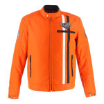 Blouson textile von dutch x helstons speed racer orange / noir / blanc - 2x