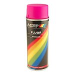 Bombe peinture fluorescente rose 400 ml motip