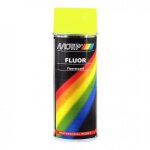 Bombe peinture jaune fluorescente motip 400 ml