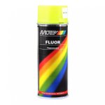 Bombe peinture jaune fluorescente motip 400 ml