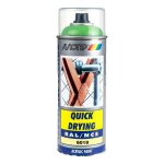 Bombe peinture vert jaune brillant acrylique ral 6018 motip 400 ml m07