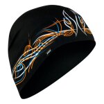 Bonnet zan headgear sportflex patriot pinstflame noir / blanc / orange / ble