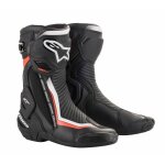 Bottes alpinestars smx plus v2 noir / blanc / rouge fluo - 39