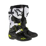 Bottes cross alpinestars tech 10 2021 noir / blanc / jaune fluo - 12