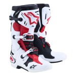 Bottes cross alpinestars tech 10 white / black / bright red - us - 10