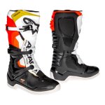 Bottes cross alpinestars tech 3 blanc / rouge fluo / jaune - 6