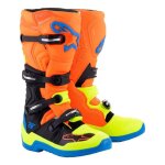Bottes cross alpinestars tech 5 orange fluo / bleu / jaune fluo - 44. 5