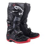 Bottes cross alpinestars tech 7 noir / cool gris / rouge - us - 6