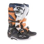 Bottes cross alpinestars tech 7 noir / orange / blanc / bleu - us - 7