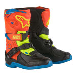 Bottes cross enfant alpinestars tech 3s kids orange fluo / enamel blue / y