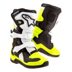 Bottes cross enfant alpinestars tech 3s noir / blanc / jaune - us - 10j