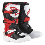 Bottes cross enfant alpinestars tech 3s youth white / black / bright red -