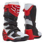 Bottes cross enfant fox racing youth comp white / red fluo - 5
