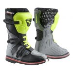 Bottes cross enfant kenny track gris / jaune fluo - 35