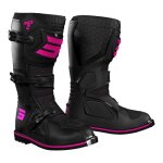 Bottes cross enfant shot race 2 kid noir / rose - 37