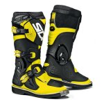 Bottes cross enfant sidi flame jaunes / noires - 31