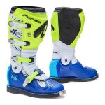 Bottes cross forma terrain tx jaune fluo / blanc / bleu - 42