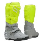 Bottes cross fox racing comp grey / fluo yellow - 9. 5