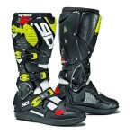 Bottes cross sidi crossfire 3 srs blanc / noir / jaune fluo - 46