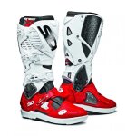 Bottes cross sidi crossfire 3 srs noir / rouge / blanc - 46