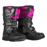 Bottes enfant fly racing maverik noir / rose - us - 1