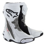 Bottes moto alpinestars supertech r white / mid gray / black - 48