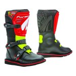 Bottes trial forma rock noir / rouge / jaune fluo - 32
